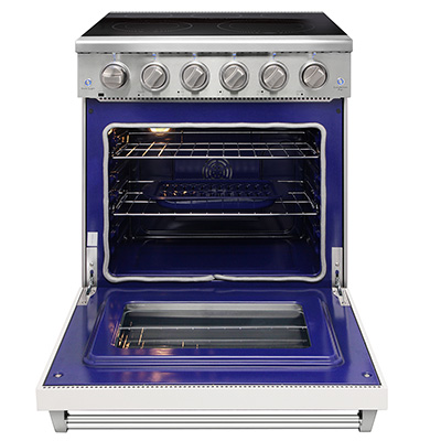 30 inch electric range - White