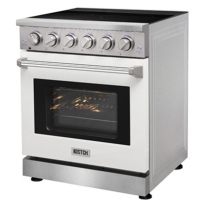 30 inch electric range - White