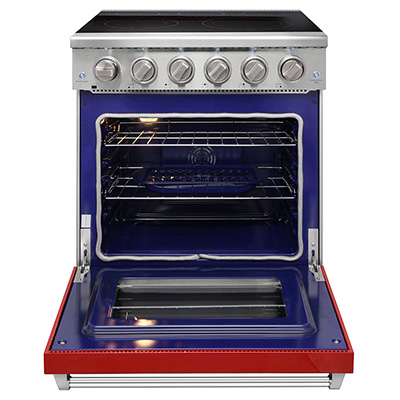 30 inch electric range - Red