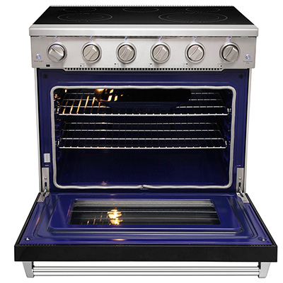 36 inch electric range - Black