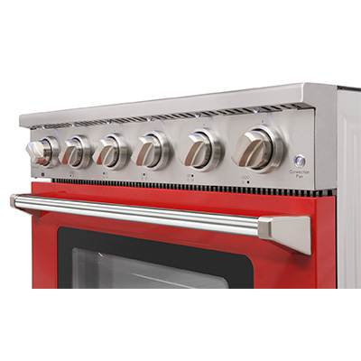 36 inch electric range - Red