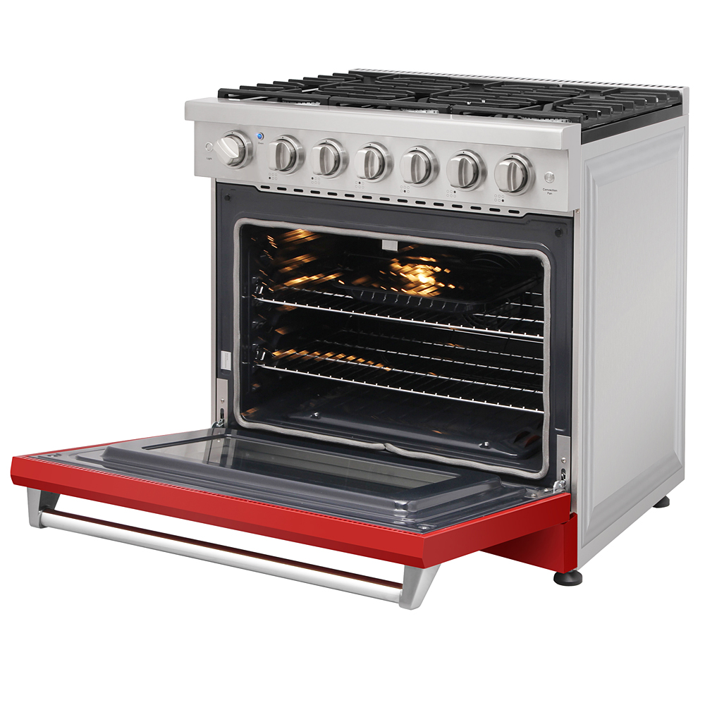 36 inch gas range - Red