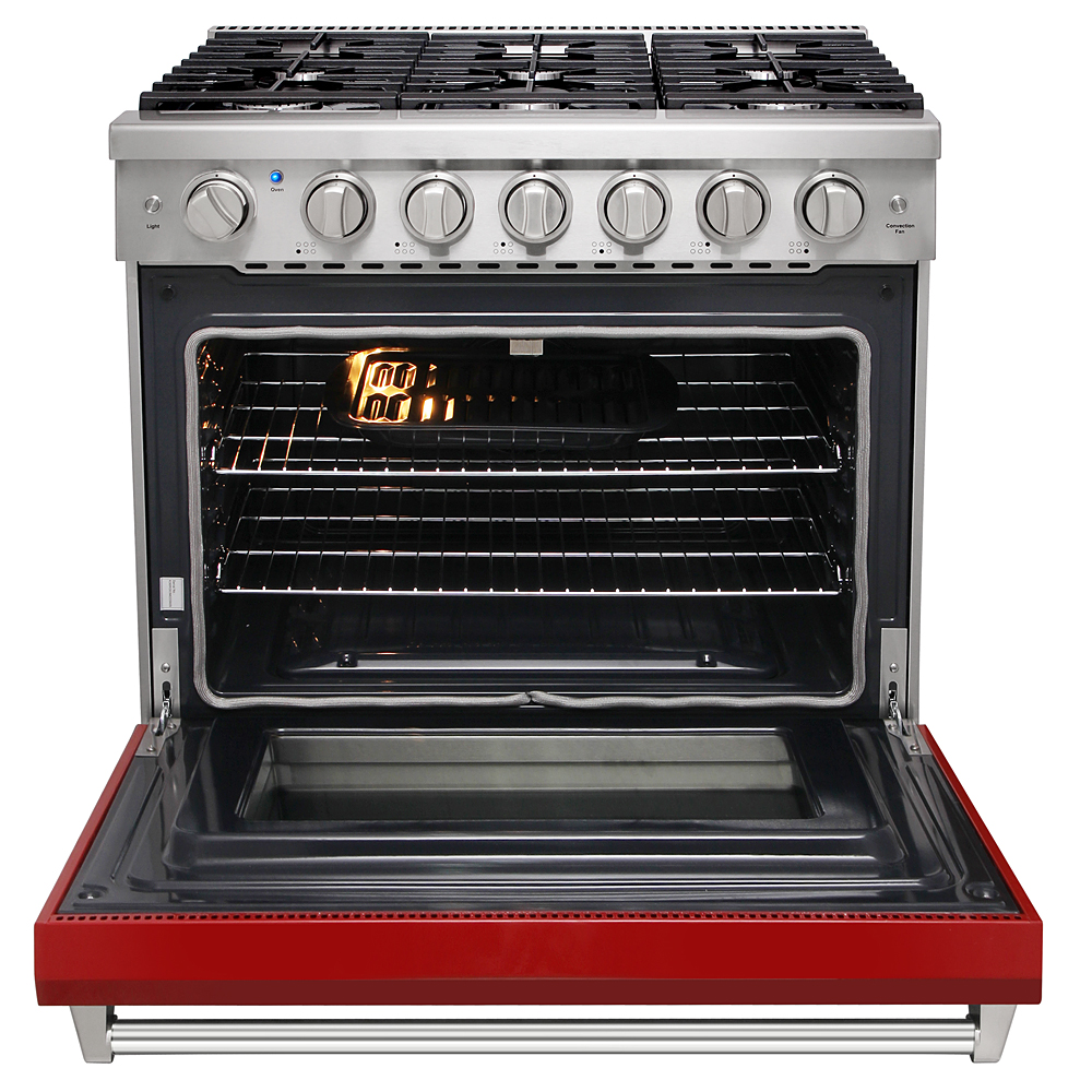 36 inch gas range - Red